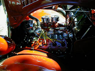 1949-1953 Ford flathead engine in a 1935 coupe