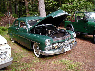 1953 Mercury sedan with flathead engine