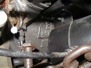 Identification code cast into bell housing of French flathead V8