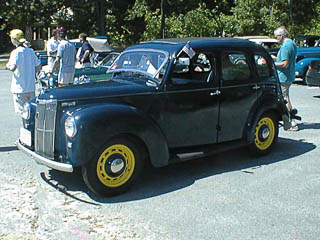 side view of Ford Prefect four door sedan