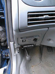 The dash board dimmer panel snapped back into place