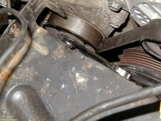 Use a box end wrench to tighten the nut on the idler pulley so the belt stays tensioned!