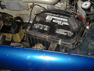 Replace the battery and reconnect the positive and negative cables