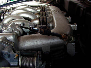 Upper section of speedometer cable