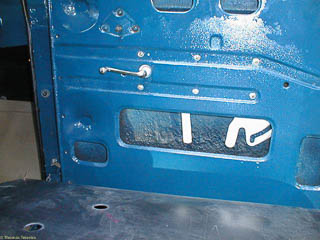 Passenger side door with window regulator all the way down